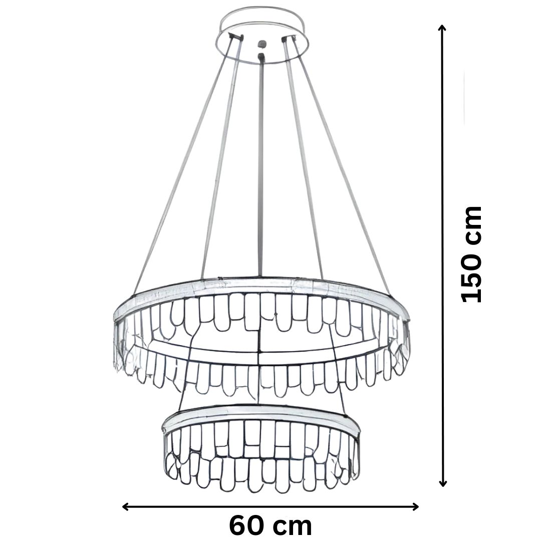 LED Κρεμαστό Φωτιστικό Οροφής 72W με 3 Ρυθμίσεις Φωτισμού 150 x 60cm - Universo LED Κρεμαστό Φωτιστικό Οροφής 72W με 3 Ρυθμίσεις Φωτισμού 150 x 60cm - Universo
