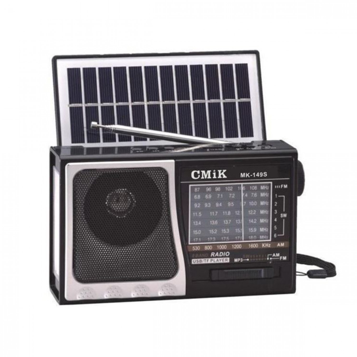 Ηλιακό Φορητό Ηχείο Bluetooth με Αναλογικό Ραδιόφωνο AM/FM/SW και Ηλιακό Πάνελ Ηλιακό Φορητό Ηχείο Bluetooth με Αναλογικό Ραδιόφωνο AM/FM/SW και Ηλιακό Πάνελ