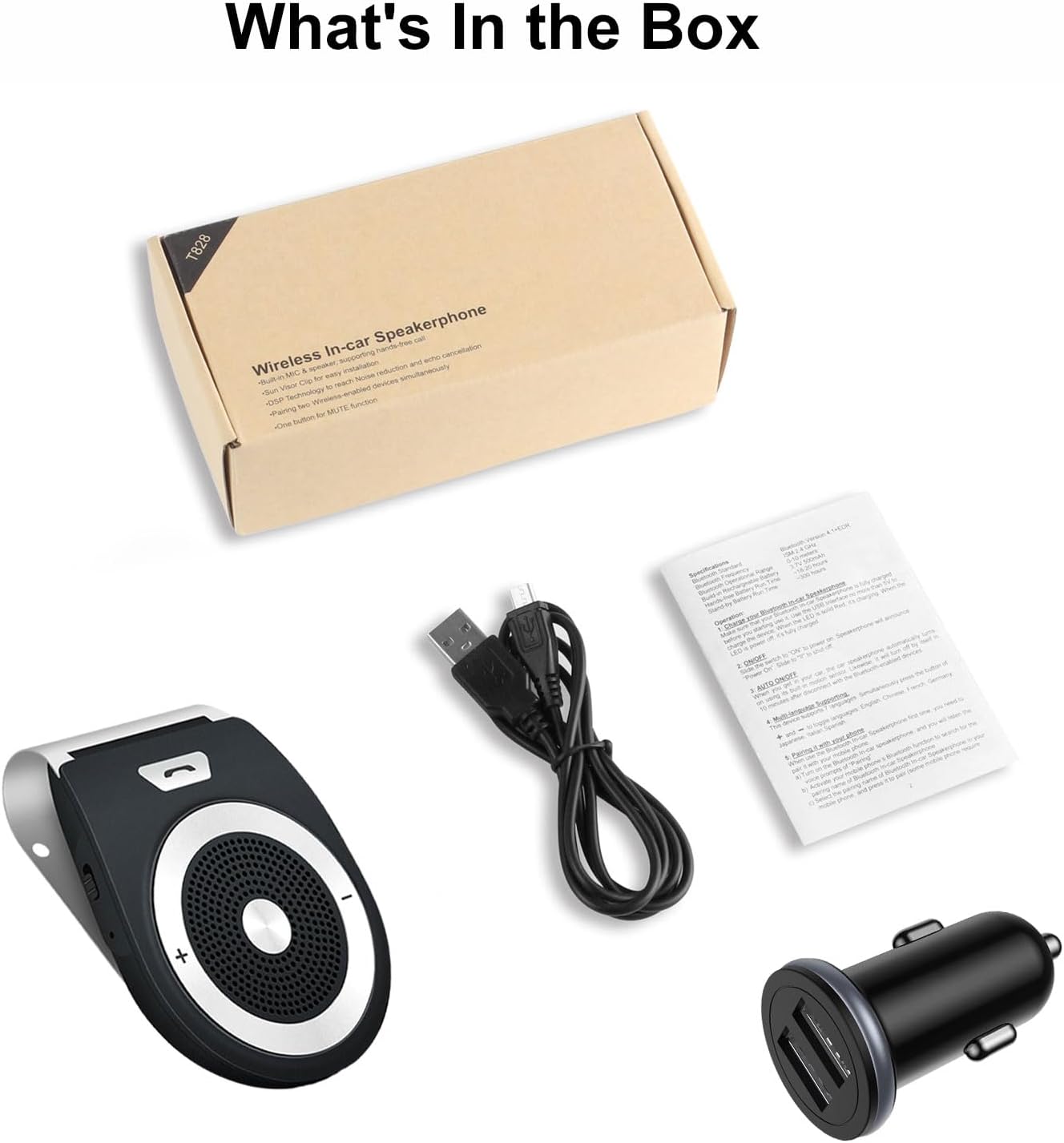 Ασύρματο Bluetooth Car Kit Ανοιχτής Ακρόασης - Handsfree Speaker Ασύρματο Bluetooth Car Kit Ανοιχτής Ακρόασης - Handsfree Speaker