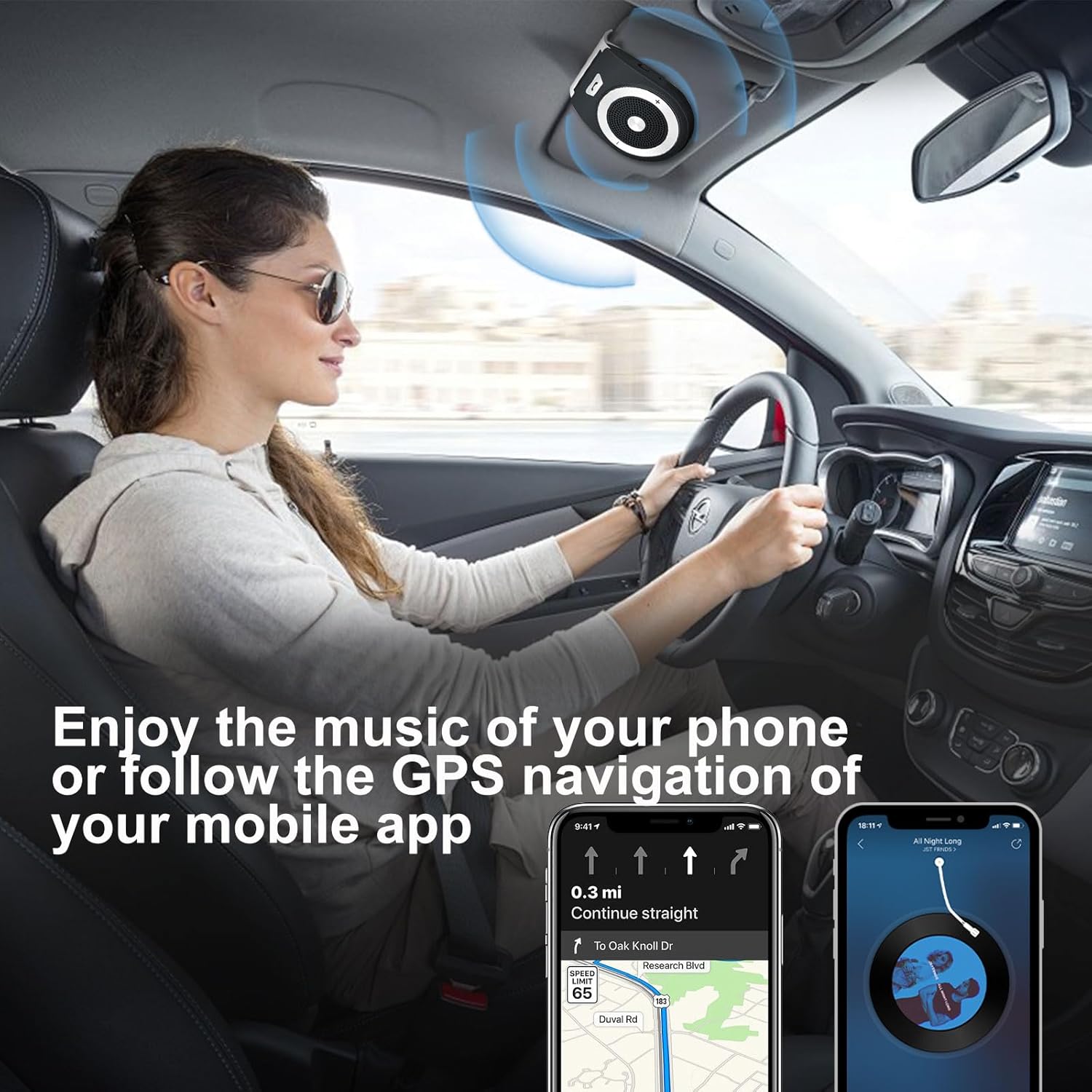 Ασύρματο Bluetooth Car Kit Ανοιχτής Ακρόασης - Handsfree Speaker Ασύρματο Bluetooth Car Kit Ανοιχτής Ακρόασης - Handsfree Speaker