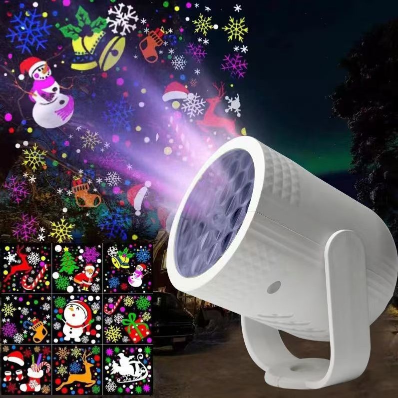 Χριστουγεννιάτικος Προβολέας RGB με 16 Μοτίβα - Εξωτερικής & Εσωτερικής Διακόσμησης - Andowl Χριστουγεννιάτικος Προβολέας RGB με 16 Μοτίβα - Εξωτερικής & Εσωτερικής Διακόσμησης - Andowl