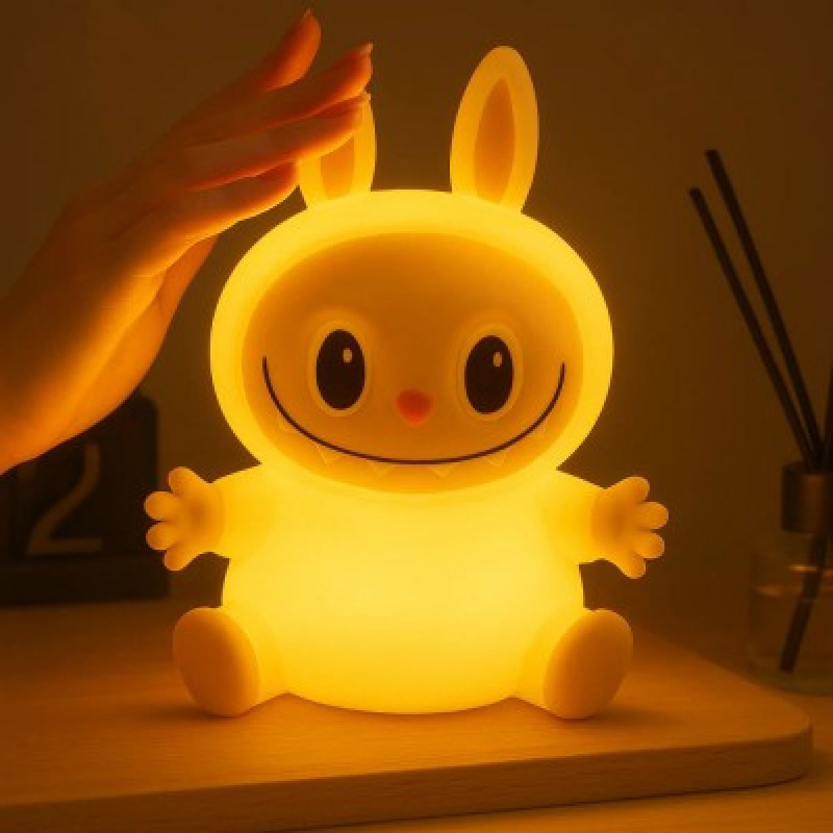 Επαναφορτιζόμενο USB Παιδικό Φωτιστικό με LED 7 Χρωμάτων Εμπνευσμένο από τα Τερατάκια Labubu Επαναφορτιζόμενο USB Παιδικό Φωτιστικό με LED 7 Χρωμάτων Εμπνευσμένο από τα Τερατάκια Labubu