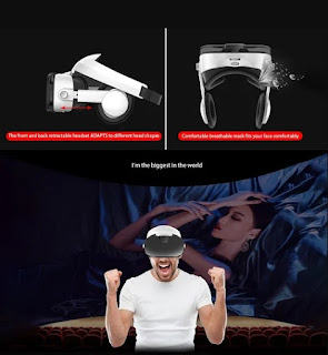 ANDOWL 3D VRG Pro Headset Ρυθμιζόμενα Γυαλιά Εικονικής Πραγματικότητας με Ενσωματωμένα Ανασυρόμενα Ακουστικά και Τηλεχειριστήριο ANDOWL 3D VRG Pro Headset Ρυθμιζόμενα Γυαλιά Εικονικής Πραγματικότητας με Ενσωματωμένα Ανασυρόμενα Ακουστικά και Τηλεχειριστήριο