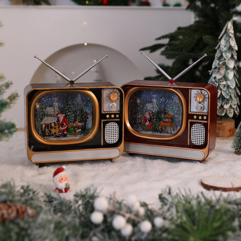 Χριστουγεννιάτικη Διακοσμητική Retro Τηλεόραση με Φωτισμό & Μουσική Χριστουγεννιάτικη Διακοσμητική Retro Τηλεόραση με Φωτισμό & Μουσική