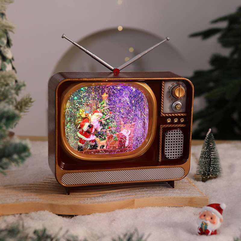 Χριστουγεννιάτικη Διακοσμητική Retro Τηλεόραση με Φωτισμό & Μουσική Χριστουγεννιάτικη Διακοσμητική Retro Τηλεόραση με Φωτισμό & Μουσική
