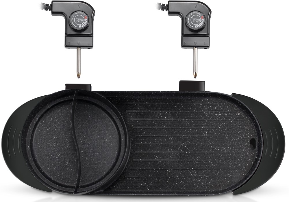 Ηλεκτρική Σχάρα & Hot Pot 2 σε 1 Teppanyaki 1800W με Αντικολλητική Επιφάνεια - RAF Ηλεκτρική Σχάρα & Hot Pot 2 σε 1 Teppanyaki 1800W με Αντικολλητική Επιφάνεια - RAF