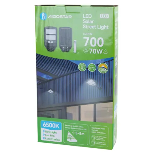 Αδιάβροχος Ηλιακός Προβολέας LED 70W με Τηλεχειριστήριο Aigostar Αδιάβροχος Ηλιακός Προβολέας LED 70W με Τηλεχειριστήριο Aigostar