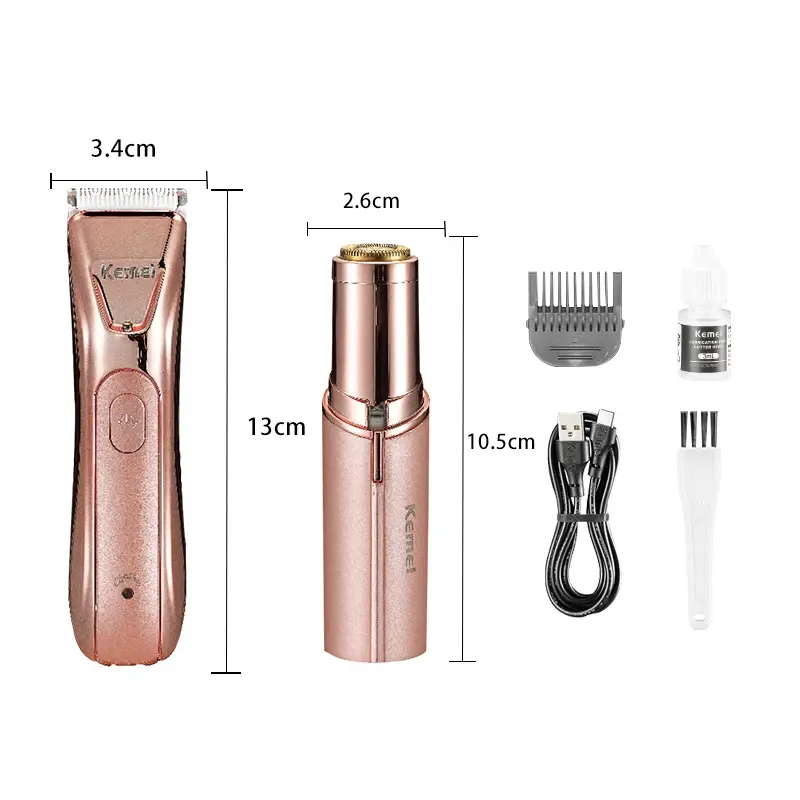 Αποτριχωτική Συσκευή Σώματος 2 σε 1 για Γυναίκες Kemei Αποτριχωτική Συσκευή Σώματος 2 σε 1 για Γυναίκες Kemei