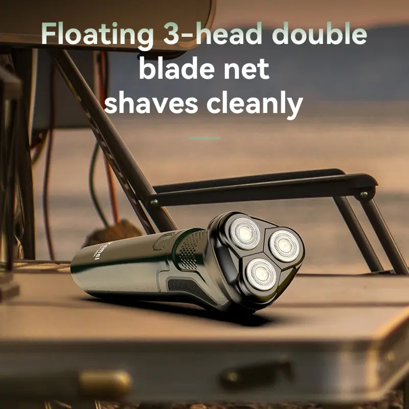 Επαναφορτιζόμενη Ηλεκτρική Ξυριστική Μηχανή Με Τριπλή Περιστροφική Λεπίδα Kemei Επαναφορτιζόμενη Ηλεκτρική Ξυριστική Μηχανή Με Τριπλή Περιστροφική Λεπίδα Kemei