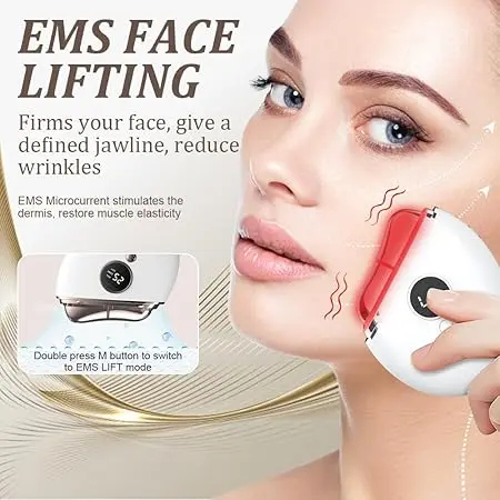 Συσκευή Gua Sha Προσώπου με EMS Δόνηση, Θερμότητα και Φωτοθεραπεία 3 Χρωμάτων Συσκευή Gua Sha Προσώπου με EMS Δόνηση, Θερμότητα και Φωτοθεραπεία 3 Χρωμάτων