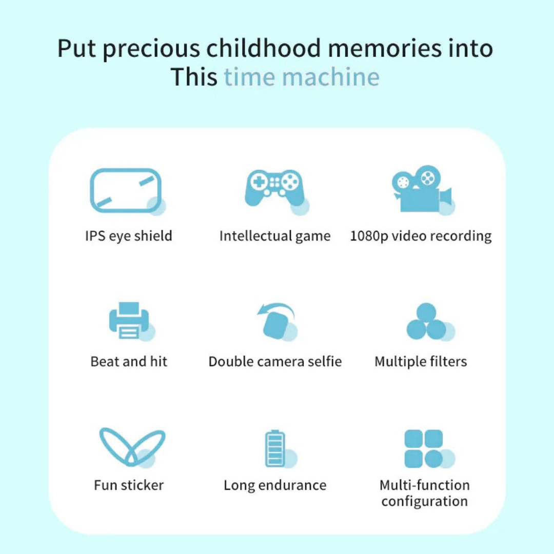 Παιδική Φωτογραφική Μηχανή με Θερμική Εκτύπωση – 12MP 1080P Παιδική Φωτογραφική Μηχανή με Θερμική Εκτύπωση – 12MP 1080P