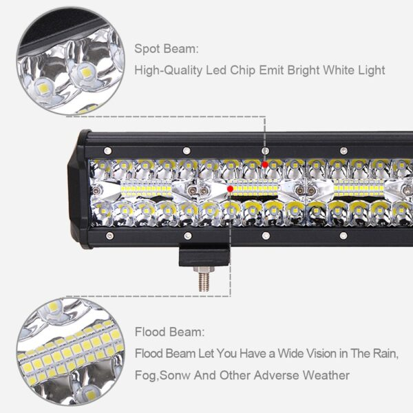 Αδιάβροχος Προβολέας Αυτοκινήτου LED 600W Off-Road 12/24V 71.5cm με Λευκό Φωτισμό Αδιάβροχος Προβολέας Αυτοκινήτου LED 600W Off-Road 12/24V 71.5cm με Λευκό Φωτισμό