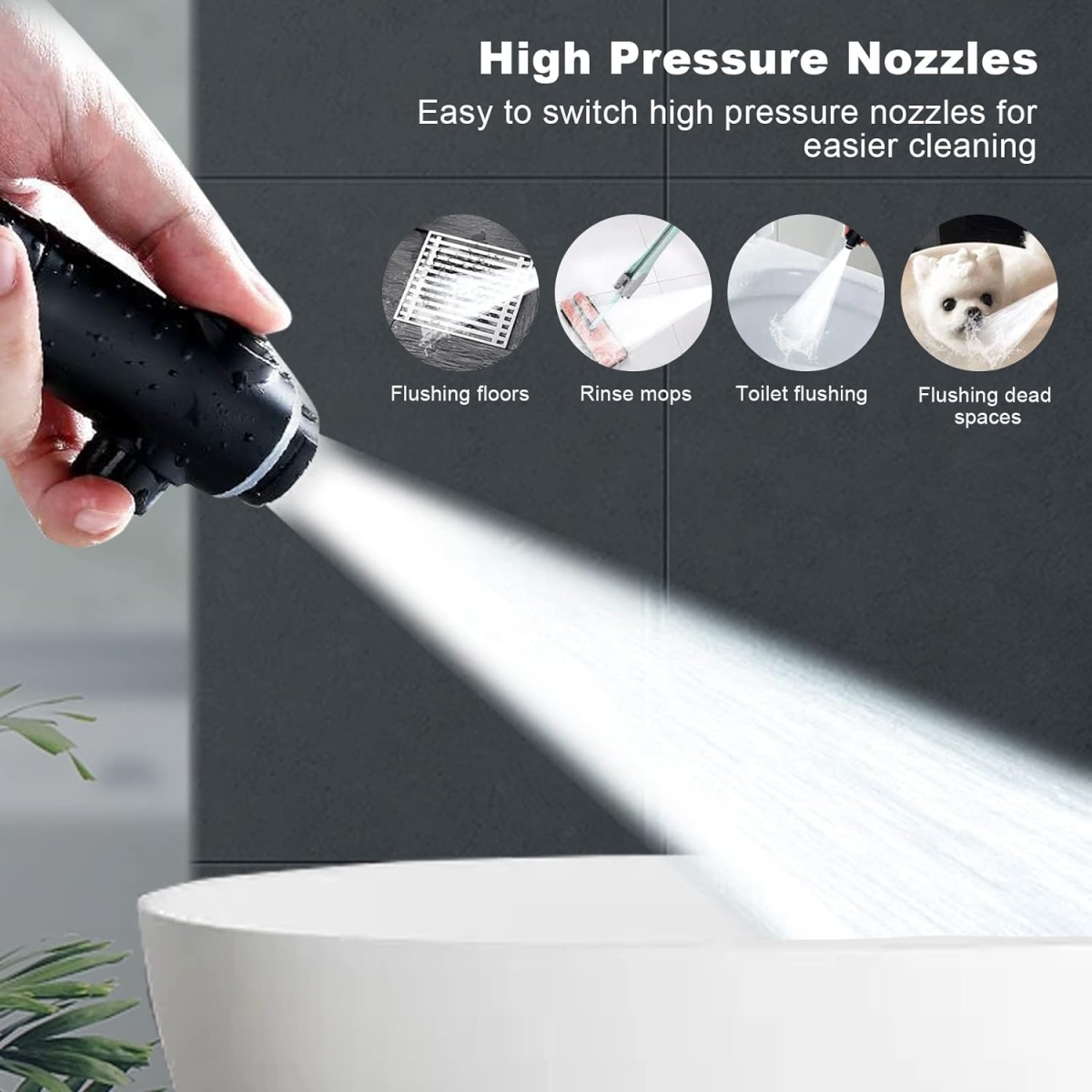 Έξυπνο Τηλέφωνο Ντουζ με Ψηφιακή Ένδειξη Θερμοκρασίας, 5 Λειτουργίες, Βάση & Σπιράλ Έξυπνο Τηλέφωνο Ντουζ με Ψηφιακή Ένδειξη Θερμοκρασίας, 5 Λειτουργίες, Βάση & Σπιράλ