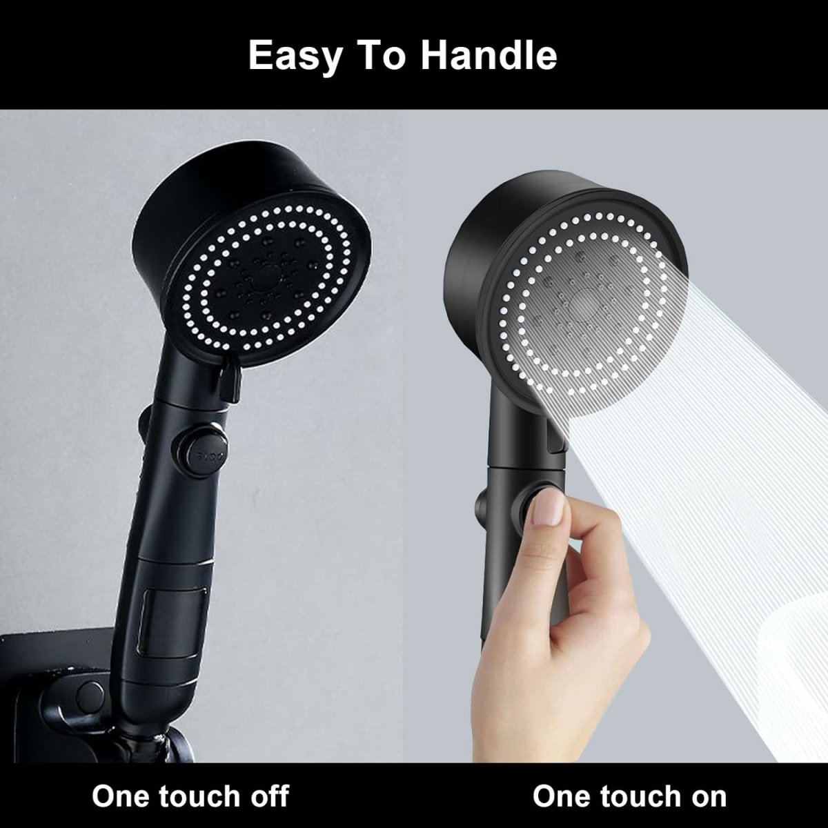 Έξυπνο Τηλέφωνο Ντουζ με Ψηφιακή Ένδειξη Θερμοκρασίας, 5 Λειτουργίες, Βάση & Σπιράλ Έξυπνο Τηλέφωνο Ντουζ με Ψηφιακή Ένδειξη Θερμοκρασίας, 5 Λειτουργίες, Βάση & Σπιράλ