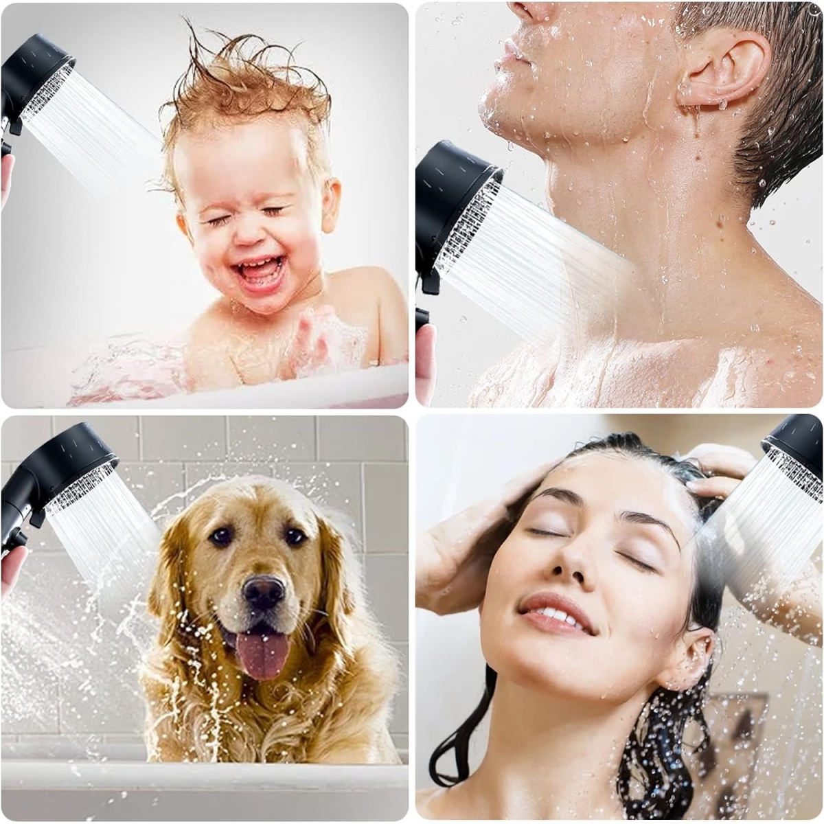 Έξυπνο Τηλέφωνο Ντουζ με Ψηφιακή Ένδειξη Θερμοκρασίας, 5 Λειτουργίες, Βάση & Σπιράλ Έξυπνο Τηλέφωνο Ντουζ με Ψηφιακή Ένδειξη Θερμοκρασίας, 5 Λειτουργίες, Βάση & Σπιράλ