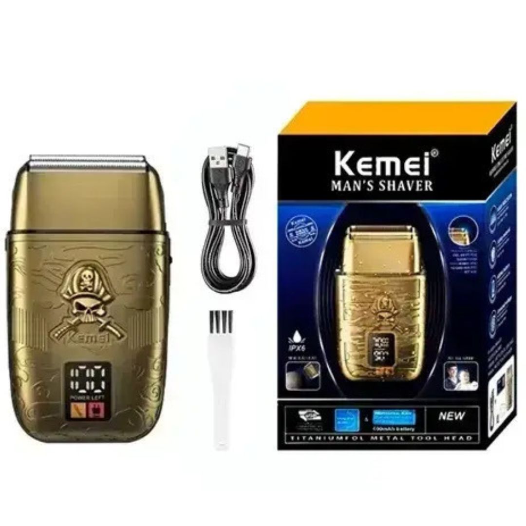 Επαγγελματική Ξυριστική Μηχανή Διπλής Λεπίδας Προσώπου & Σώματος Kemei Επαγγελματική Ξυριστική Μηχανή Διπλής Λεπίδας Προσώπου & Σώματος Kemei