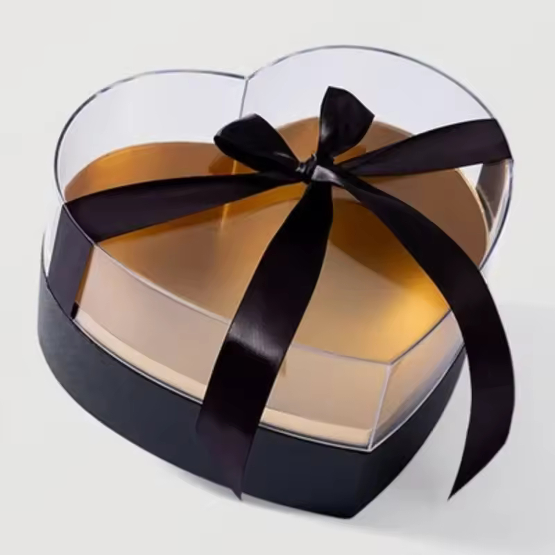 Πολυτελές Κουτί Δώρου με Κορδέλα σε Σχήμα Καρδιά Πολυτελές Κουτί Δώρου με Κορδέλα σε Σχήμα Καρδιά