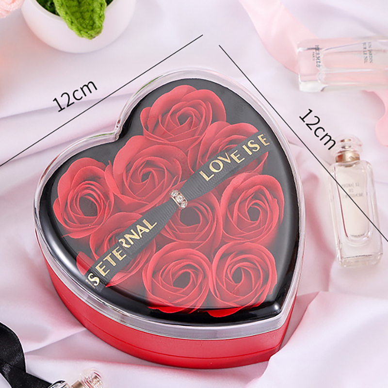 Κουτί Δώρου Πολυτελείας σε Σχήμα Καρδιά με Τεχνητά Τριαντάφυλλα & Θήκη Κοσμήματος Κουτί Δώρου Πολυτελείας σε Σχήμα Καρδιά με Τεχνητά Τριαντάφυλλα & Θήκη Κοσμήματος