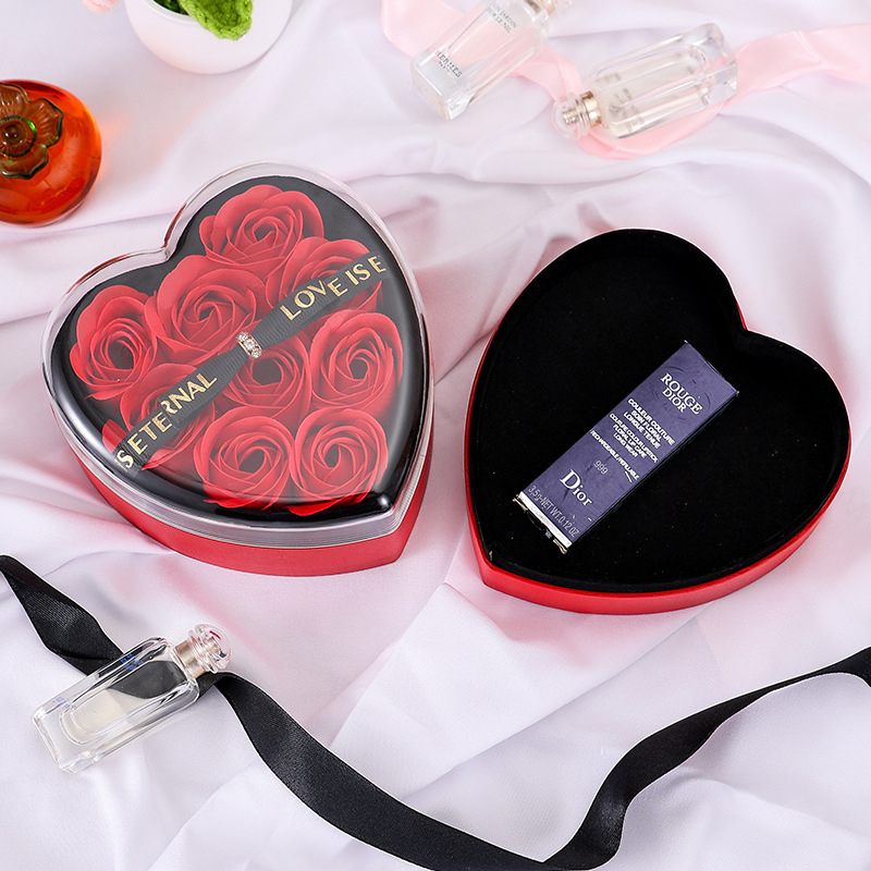 Κουτί Δώρου Πολυτελείας σε Σχήμα Καρδιά με Τεχνητά Τριαντάφυλλα & Θήκη Κοσμήματος Κουτί Δώρου Πολυτελείας σε Σχήμα Καρδιά με Τεχνητά Τριαντάφυλλα & Θήκη Κοσμήματος