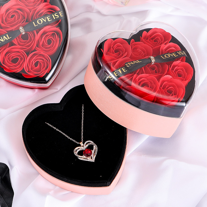 Κουτί Δώρου Πολυτελείας σε Σχήμα Καρδιά με Τεχνητά Τριαντάφυλλα & Θήκη Κοσμήματος Κουτί Δώρου Πολυτελείας σε Σχήμα Καρδιά με Τεχνητά Τριαντάφυλλα & Θήκη Κοσμήματος