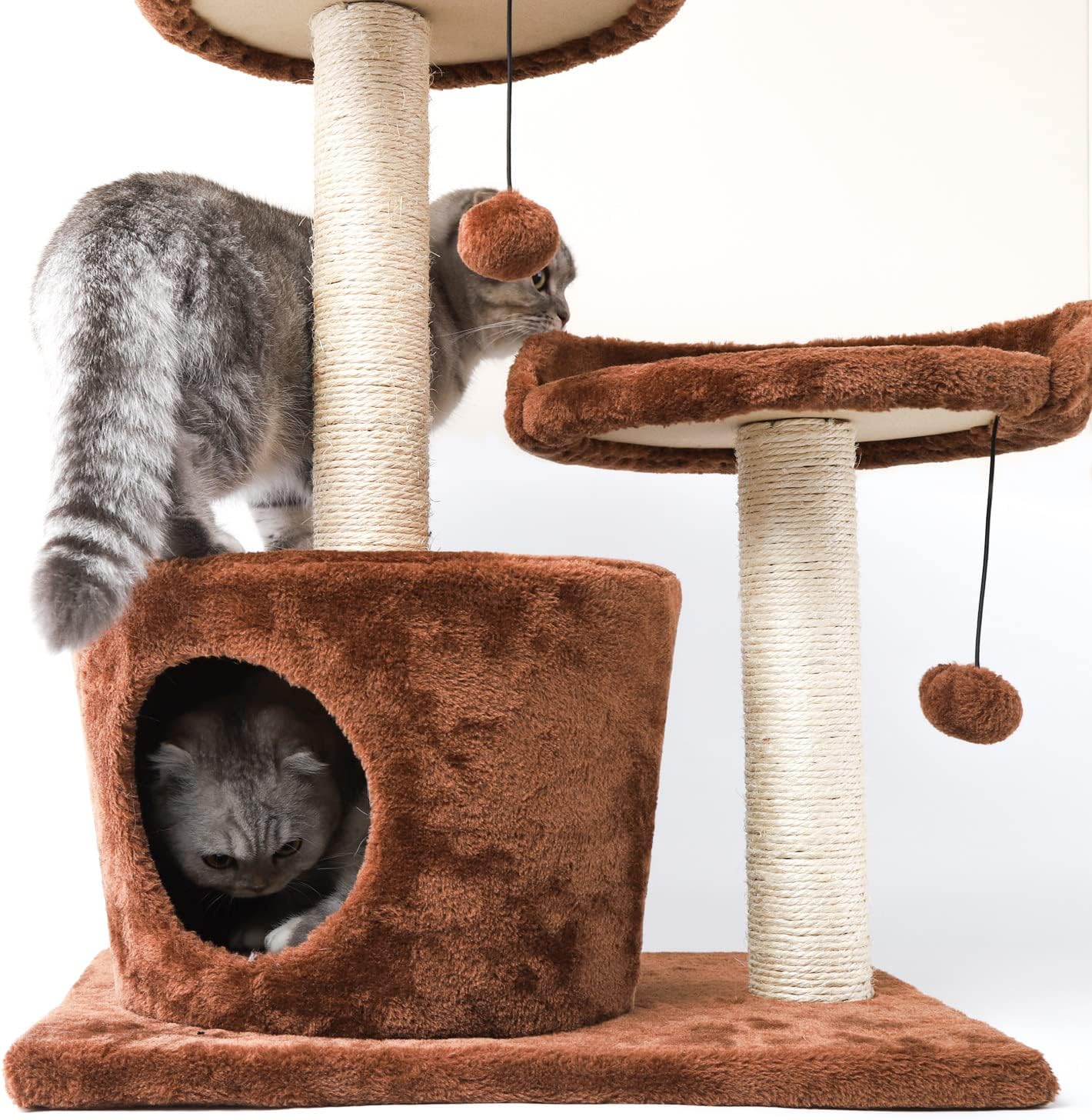 Γατόδεντρο με Ονυχοδρόμιο 2 Επιπέδων & Σπιτάκι 60 cm - Nobleza Γατόδεντρο με Ονυχοδρόμιο 2 Επιπέδων & Σπιτάκι 60 cm - Nobleza