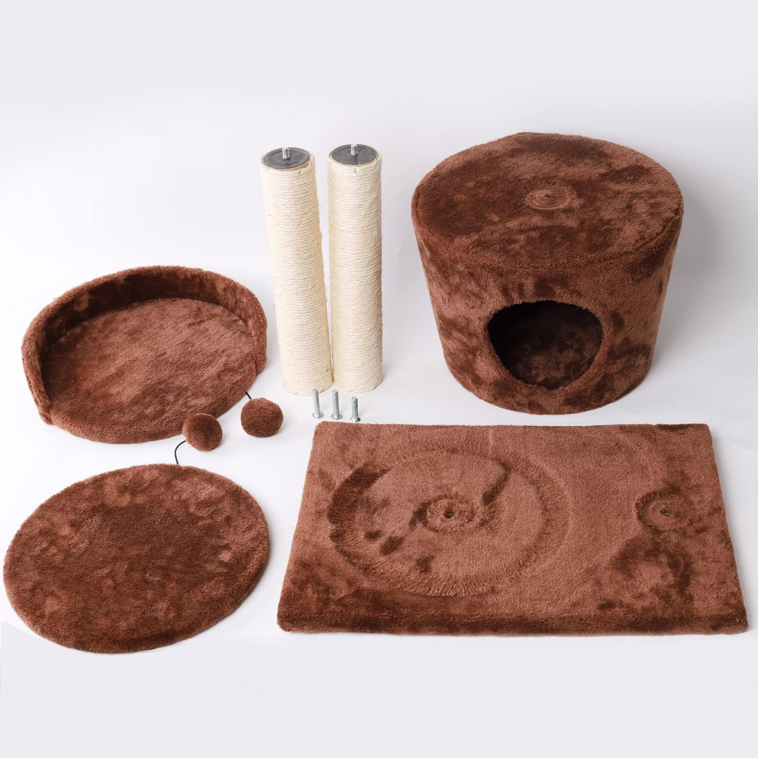 Γατόδεντρο με Ονυχοδρόμιο 2 Επιπέδων & Σπιτάκι 60 cm - Nobleza Γατόδεντρο με Ονυχοδρόμιο 2 Επιπέδων & Σπιτάκι 60 cm - Nobleza