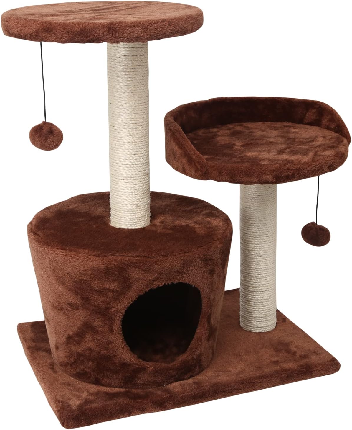 Γατόδεντρο με Ονυχοδρόμιο 2 Επιπέδων & Σπιτάκι 60 cm - Nobleza Γατόδεντρο με Ονυχοδρόμιο 2 Επιπέδων & Σπιτάκι 60 cm - Nobleza