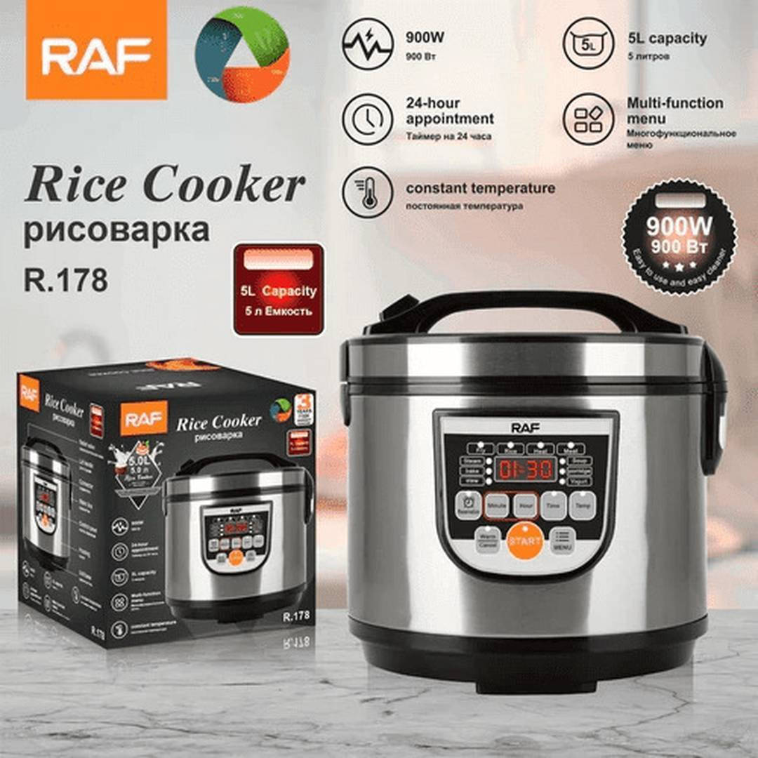 Βραστήρας Ρυζιού 900W 5 Λίτρων - Rice Cooker - RAF Βραστήρας Ρυζιού 900W 5 Λίτρων - Rice Cooker - RAF