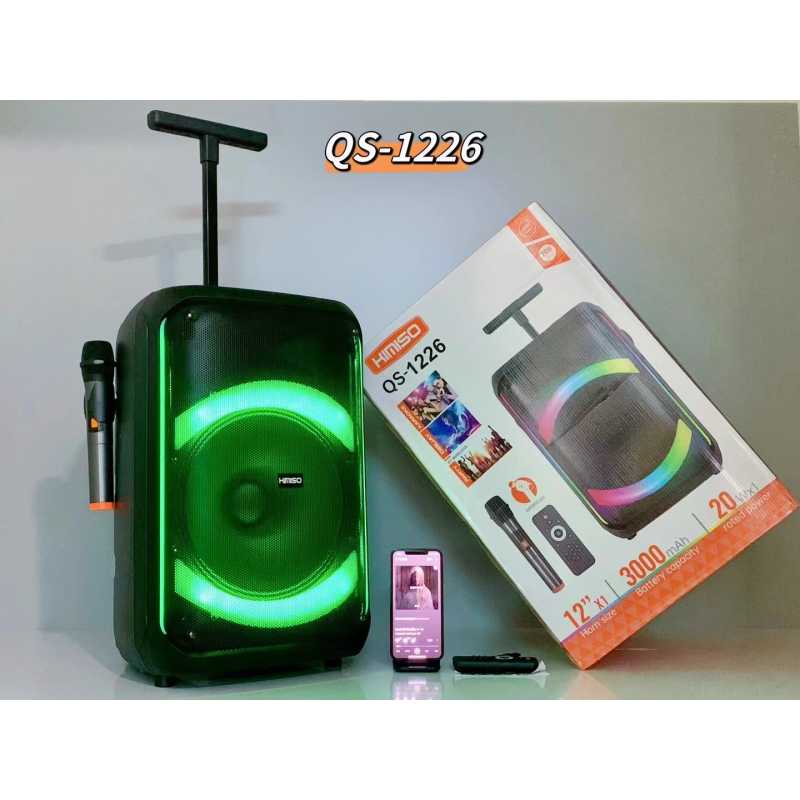 Ασύρματο Ηχείο Party Bluetooth με RGB Φωτισμό & Ασύρματο Μικρόφωνο QS-1226 Ασύρματο Ηχείο Party Bluetooth με RGB Φωτισμό & Ασύρματο Μικρόφωνο QS-1226
