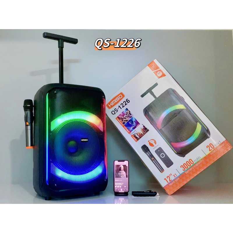 Ασύρματο Ηχείο Party Bluetooth με RGB Φωτισμό & Ασύρματο Μικρόφωνο QS-1226 Ασύρματο Ηχείο Party Bluetooth με RGB Φωτισμό & Ασύρματο Μικρόφωνο QS-1226
