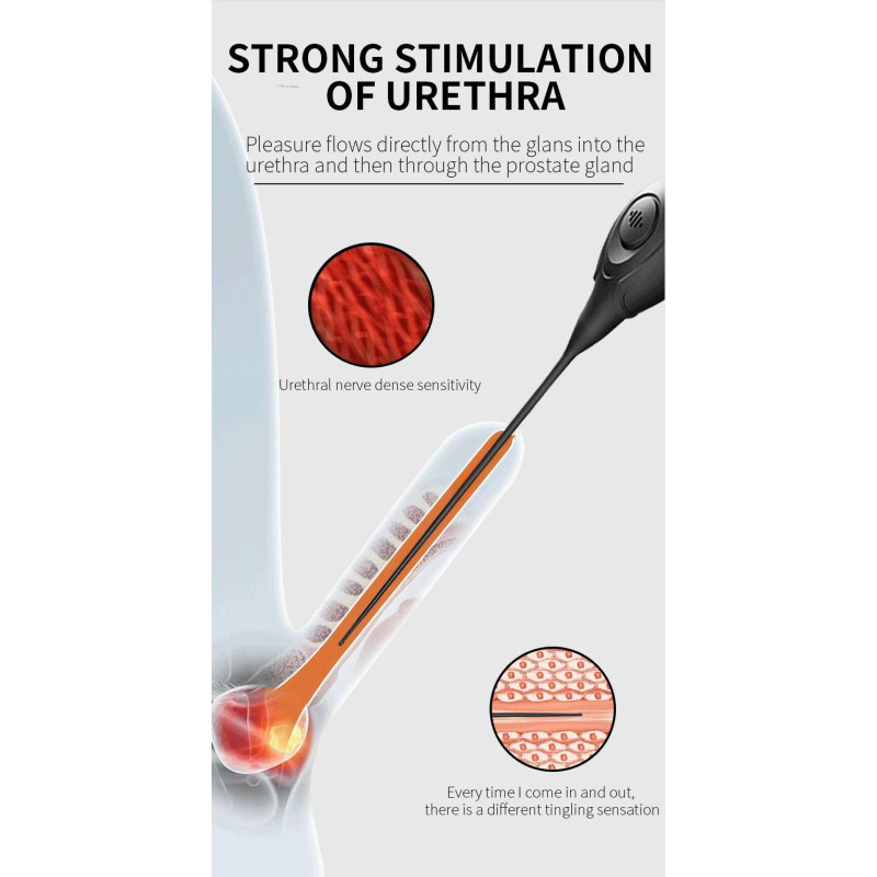 Ανδρικός Ουρηθρικός Δονητής – Urethral Sounds Vibrator με 10 επίπεδα δόνησης / συχνοτήτων Ανδρικός Ουρηθρικός Δονητής – Urethral Sounds Vibrator με 10 επίπεδα δόνησης / συχνοτήτων