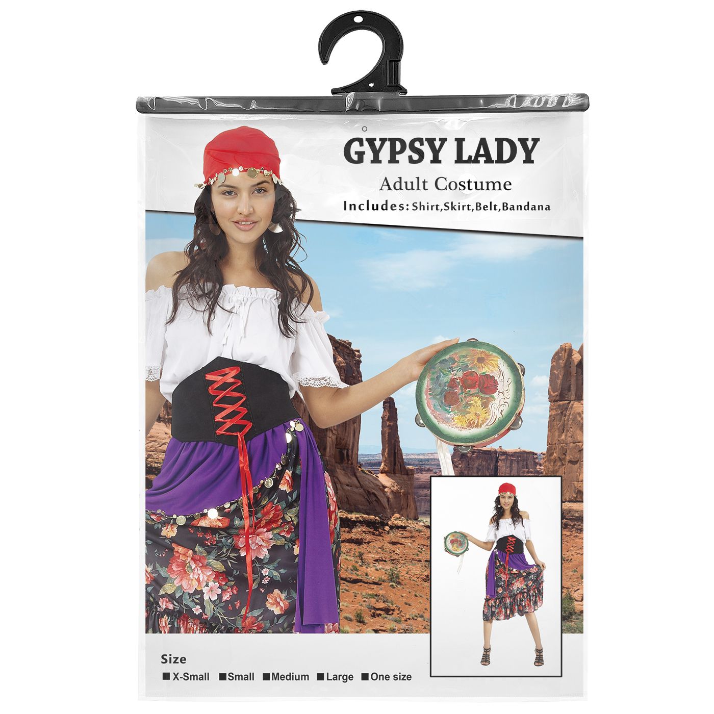 Γυναικεία Αποκριάτικη Στολή Τσιγγάνα - One Size - Carnavalista