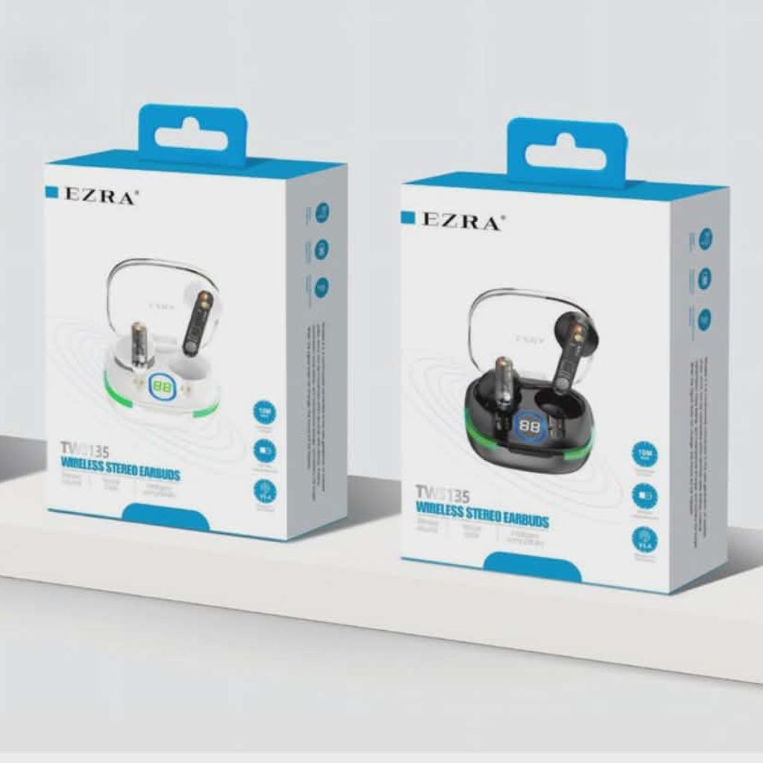 Ασύρματα Ακουστικά Bluetooth με Θήκη Φόρτισης & Οθόνη LED - Ezra Ασύρματα Ακουστικά Bluetooth με Θήκη Φόρτισης & Οθόνη LED - Ezra