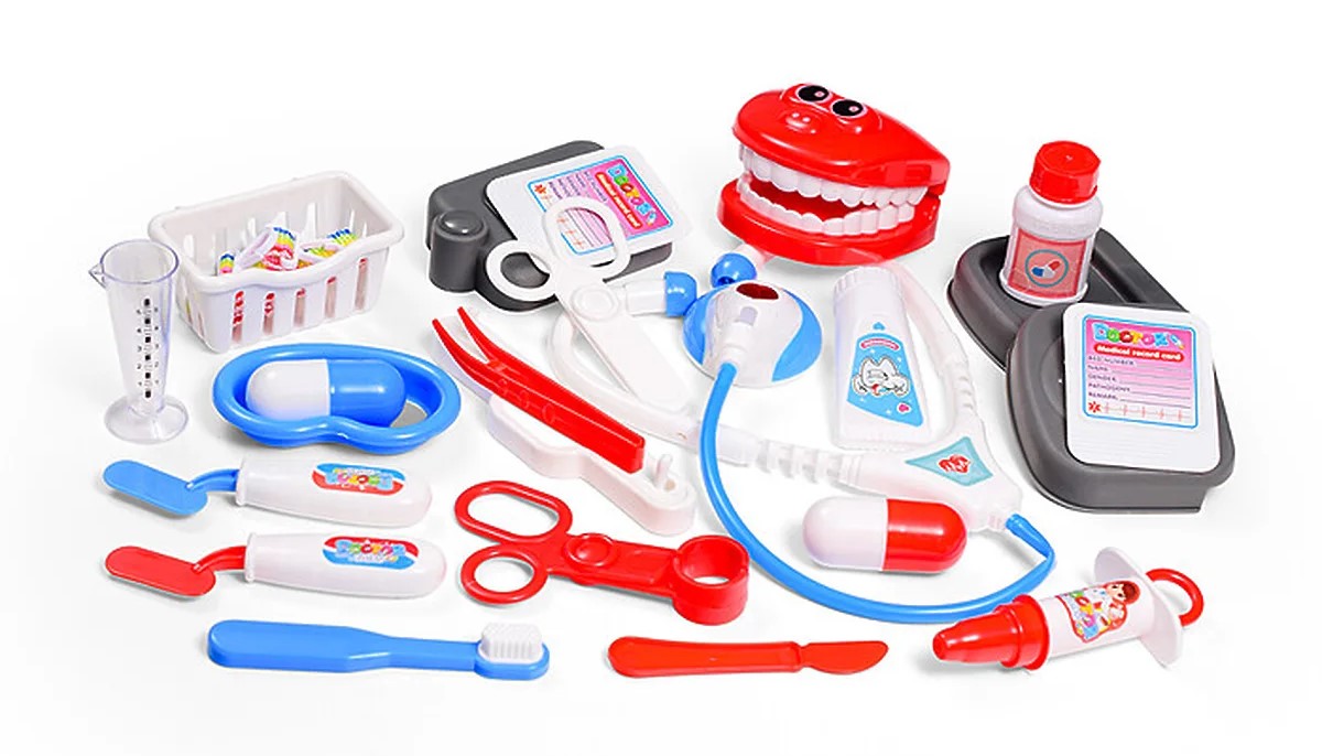 Παιδικό Βαλιτσάκι Γιατρού 19 Τεμαχίων με Αξεσουάρ και Σταθμό Εξέτασης Παιδικό Βαλιτσάκι Γιατρού 19 Τεμαχίων με Αξεσουάρ και Σταθμό Εξέτασης