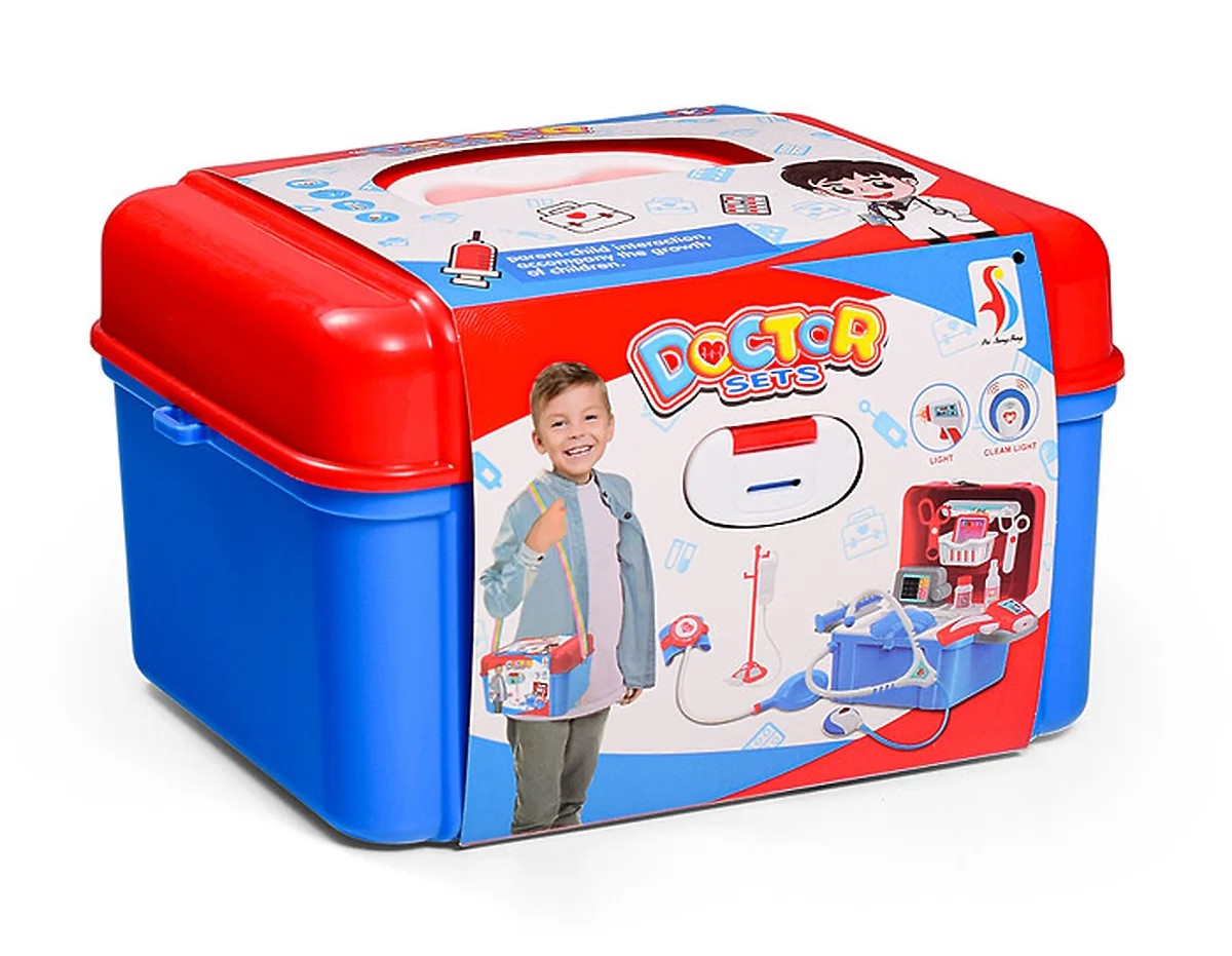 Παιδικό Βαλιτσάκι Γιατρού 19 Τεμαχίων με Αξεσουάρ και Σταθμό Εξέτασης Παιδικό Βαλιτσάκι Γιατρού 19 Τεμαχίων με Αξεσουάρ και Σταθμό Εξέτασης