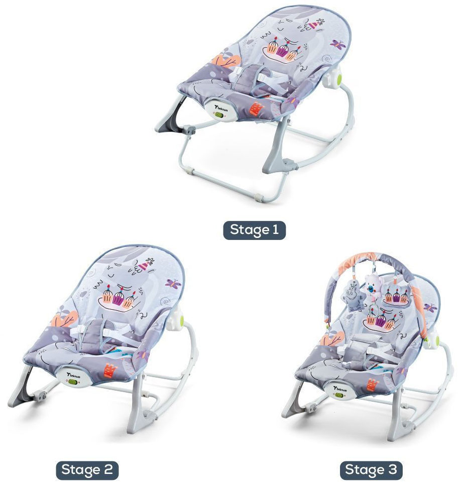 2 σε 1 Relax Μωρού και Βρεφικό Καθισματάκι Δραστηριοτήτων με Παιχνιδάκια, Μουσική και Δόνηση Γκρι 2 σε 1 Relax Μωρού και Βρεφικό Καθισματάκι Δραστηριοτήτων με Παιχνιδάκια, Μουσική και Δόνηση Γκρι