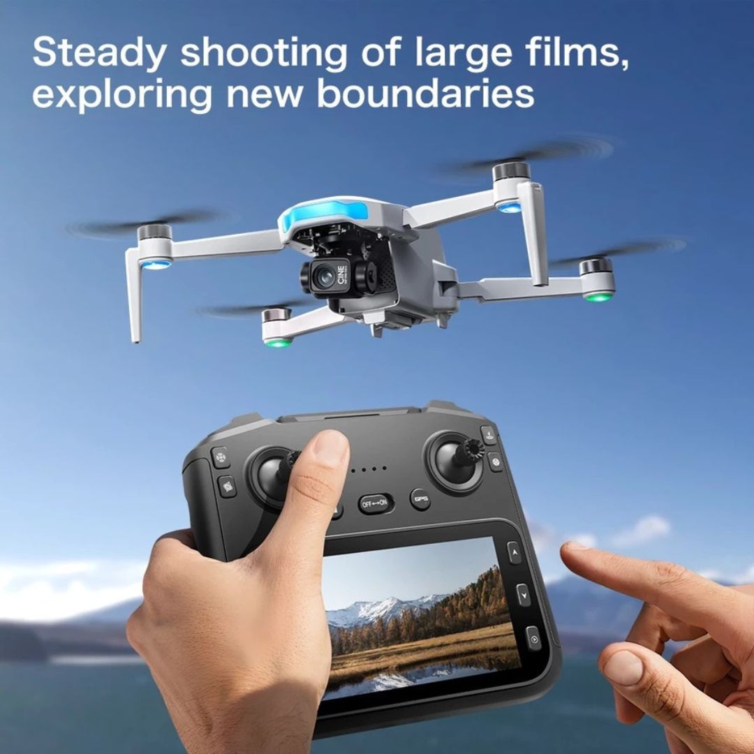 Drone Με GPS Και Διπλή Κάμερα 4K Με Τηλεχειριστήριο Και Τσάντα Μεταφοράς Drone Με GPS Και Διπλή Κάμερα 4K Με Τηλεχειριστήριο Και Τσάντα Μεταφοράς