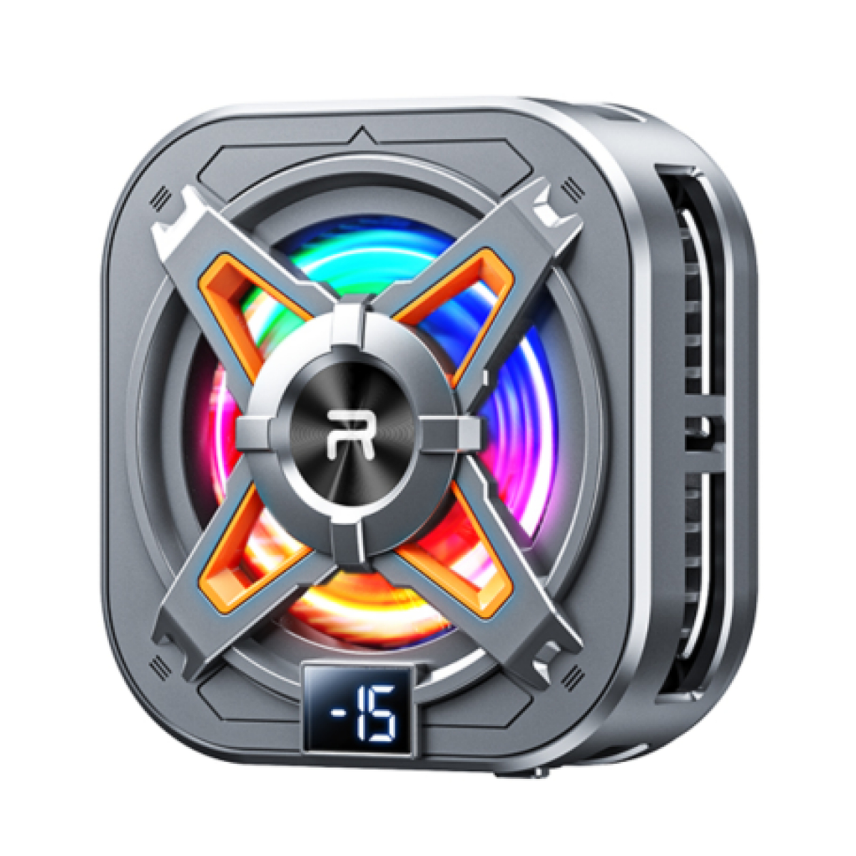 Μαγνητικό Ανεμιστηράκι Ψύξης Κινητού Remax με Ψηφιακή Οθόνη, RGB και Chip Ψύξης Μαγνητικό Ανεμιστηράκι Ψύξης Κινητού Remax με Ψηφιακή Οθόνη, RGB και Chip Ψύξης