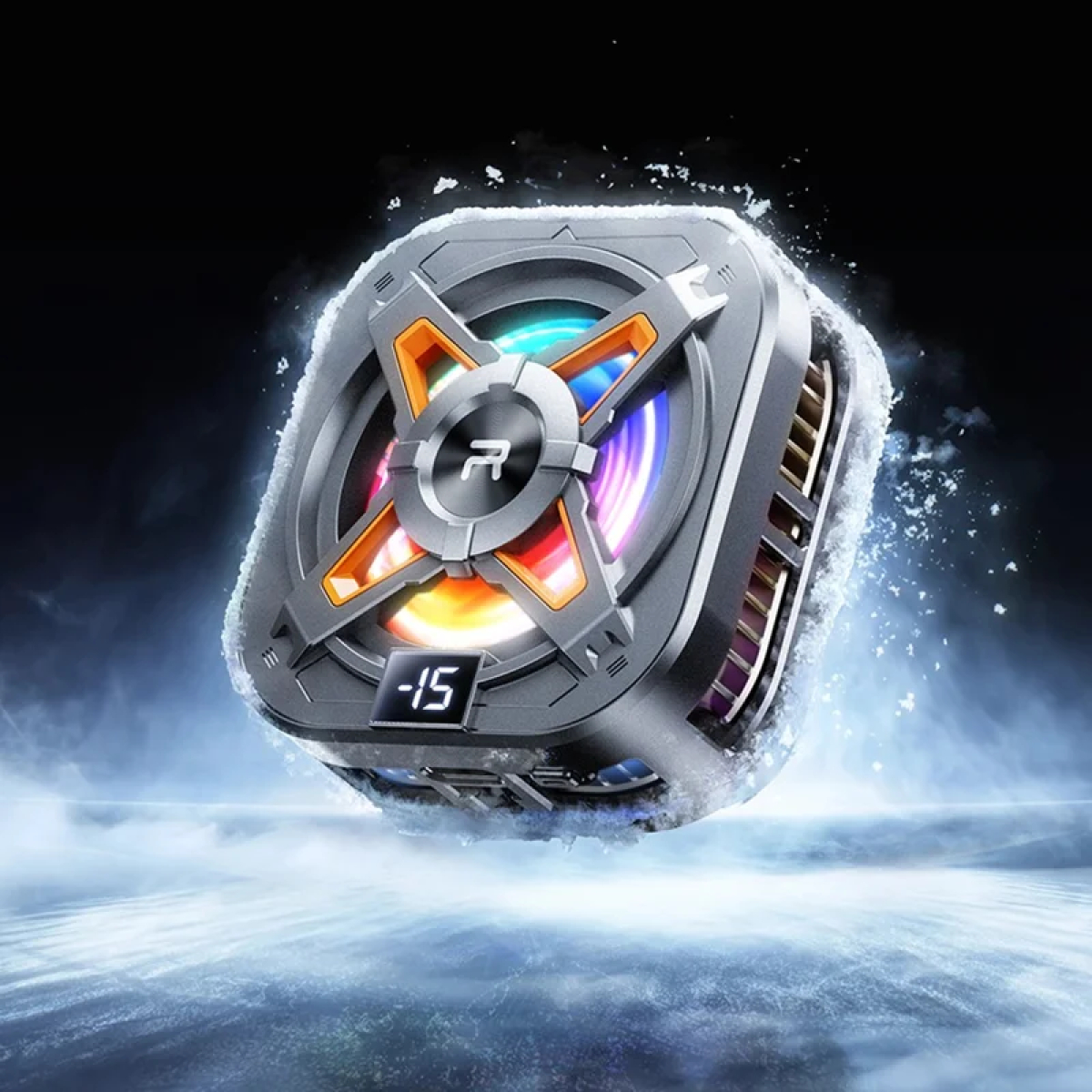 Μαγνητικό Ανεμιστηράκι Ψύξης Κινητού Remax με Ψηφιακή Οθόνη, RGB και Chip Ψύξης Μαγνητικό Ανεμιστηράκι Ψύξης Κινητού Remax με Ψηφιακή Οθόνη, RGB και Chip Ψύξης