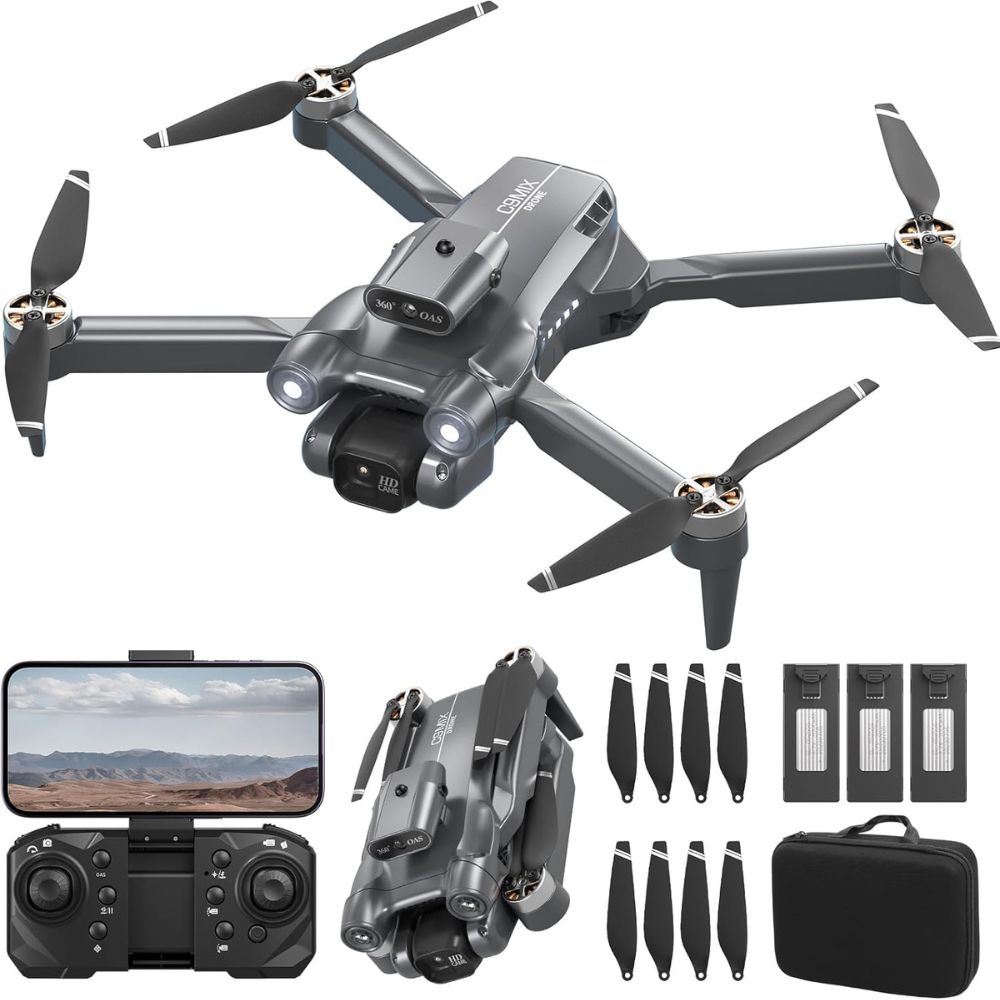 Drone με 8K Κάμερα και Χειριστήριο, Συμβατό με Smartphone Drone με 8K Κάμερα και Χειριστήριο, Συμβατό με Smartphone