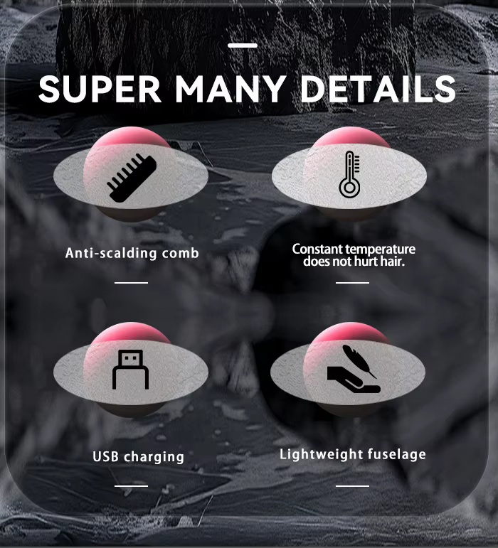 Επαναφορτιζόμενη Ισιωτική Βούρτσα Μαλλιών με USB - Kemei Επαναφορτιζόμενη Ισιωτική Βούρτσα Μαλλιών με USB - Kemei