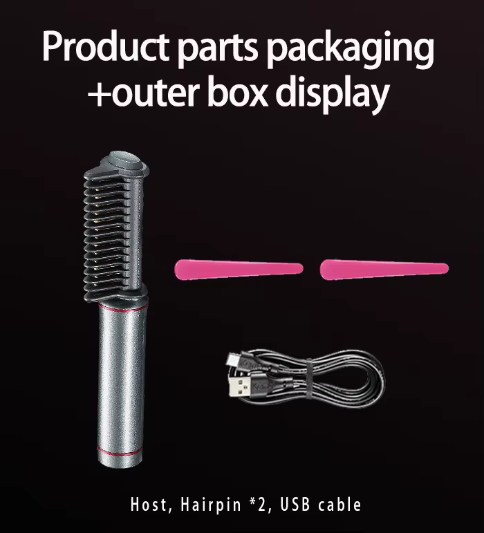 Επαναφορτιζόμενη Ισιωτική Βούρτσα Μαλλιών με USB - Kemei Επαναφορτιζόμενη Ισιωτική Βούρτσα Μαλλιών με USB - Kemei