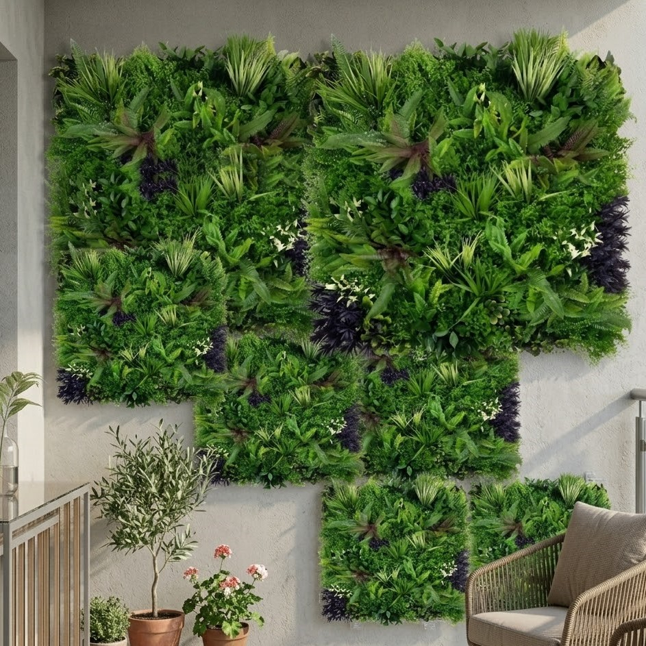 Τεχνητό Διακοσμητικό Πάνελ Φυλλωσιάς 100 x 100cm Τεχνητό Διακοσμητικό Πάνελ Φυλλωσιάς 100 x 100cm