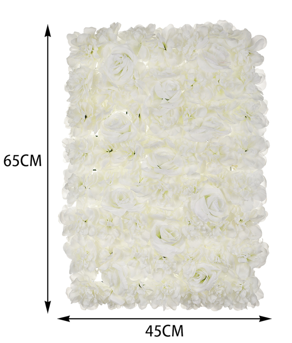 Τεχνητό Διακοσμητικό Πάνελ με Λευκά Τριαντάφυλλα 45 x 65cm Τεχνητό Διακοσμητικό Πάνελ με Λευκά Τριαντάφυλλα 45 x 65cm