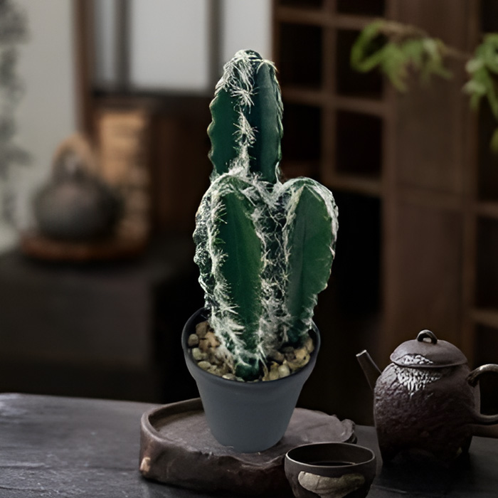 Τεχνητός Διακοσμητικός Κάκτος 30cm με Γλάστρα Τεχνητός Διακοσμητικός Κάκτος 30cm με Γλάστρα