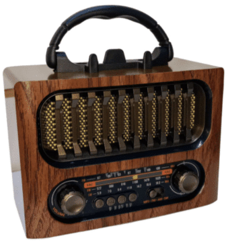 Retro Bluetooth Ραδιόφωνο Φορητό με USB/SD & Επαναφορτιζόμενη Μπαταρία MK-261BT Retro Bluetooth Ραδιόφωνο Φορητό με USB/SD & Επαναφορτιζόμενη Μπαταρία MK-261BT