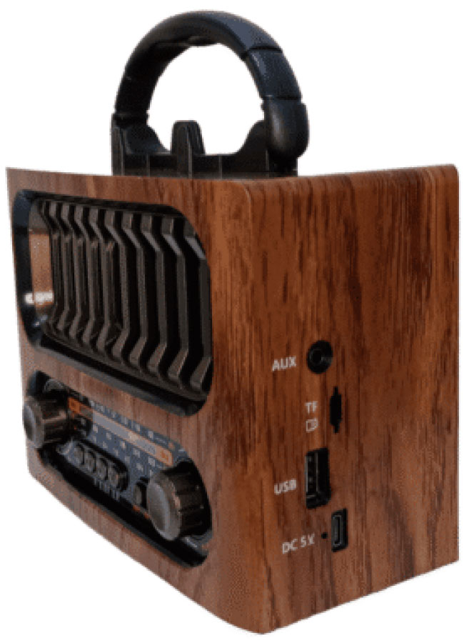 Retro Bluetooth Ραδιόφωνο Φορητό με USB/SD & Επαναφορτιζόμενη Μπαταρία MK-261BT Retro Bluetooth Ραδιόφωνο Φορητό με USB/SD & Επαναφορτιζόμενη Μπαταρία MK-261BT