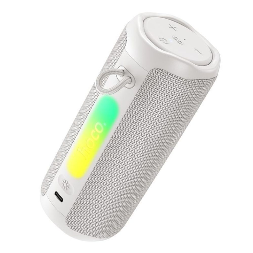 Φορητό Ηχείο Bluetooth Hoco Advantage v6.0 Hi-Fi 8W TWS RGB IPX4 Λευκό