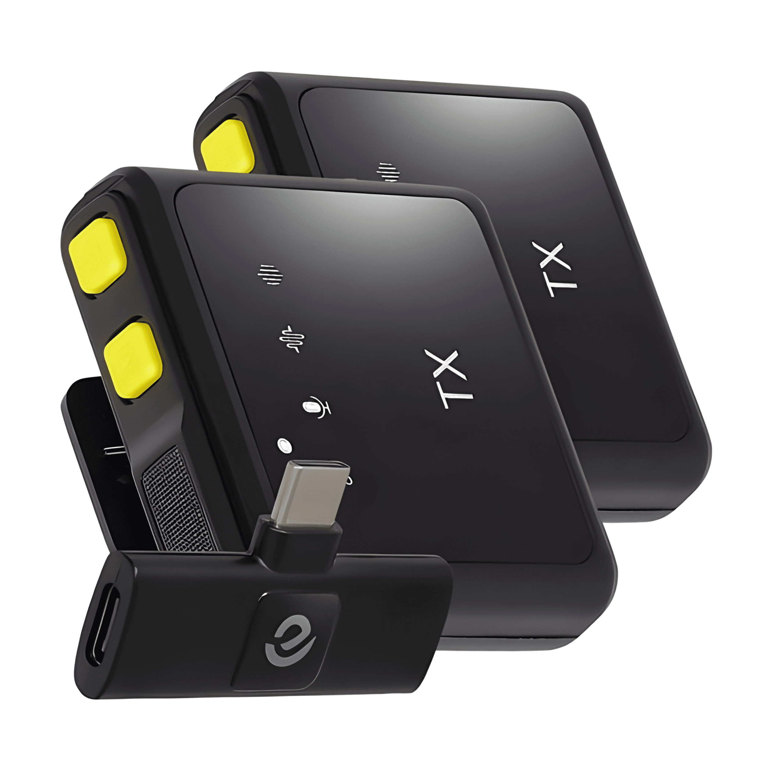 Ασύρματο Διπλό Μικρόφωνο Πέτου Type-C Bluetooth – Plug & Play, Επαναφορτιζόμενο
