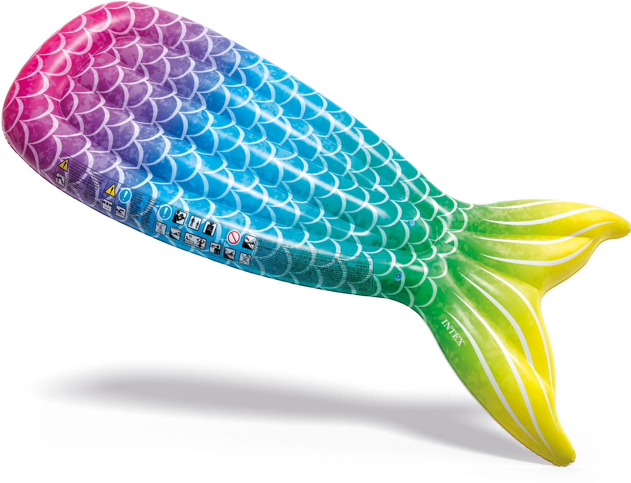 INTEX Φουσκωτό Στρώμα Θαλάσσης - Πισίνας Πολύχρωμη Ουρά Γοργόνας 178x71x18cm INTEX Φουσκωτό Στρώμα Θαλάσσης - Πισίνας Πολύχρωμη Ουρά Γοργόνας 178x71x18cm